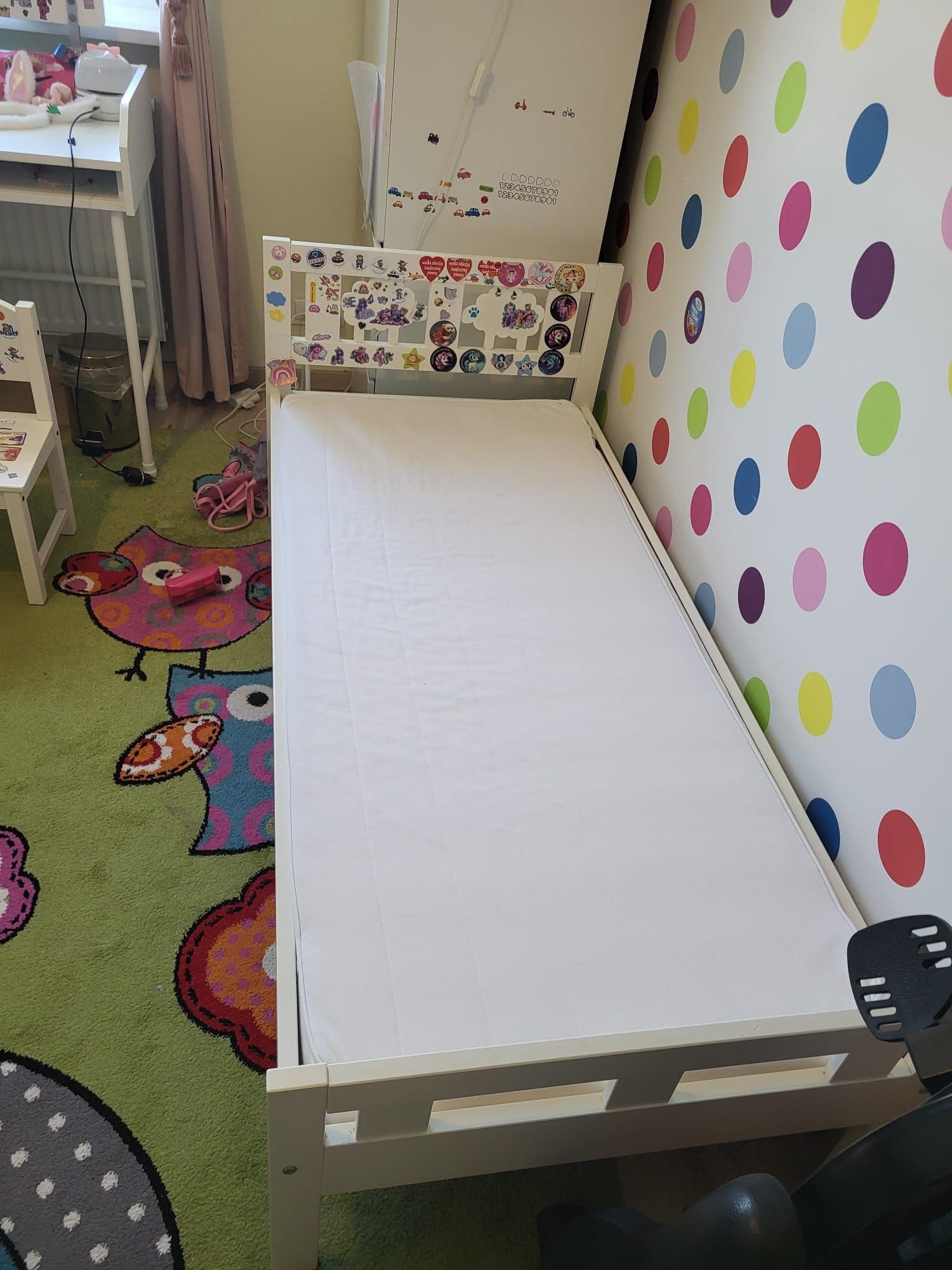 Łóżko dziecięce ikea kritter 70x160 + materac