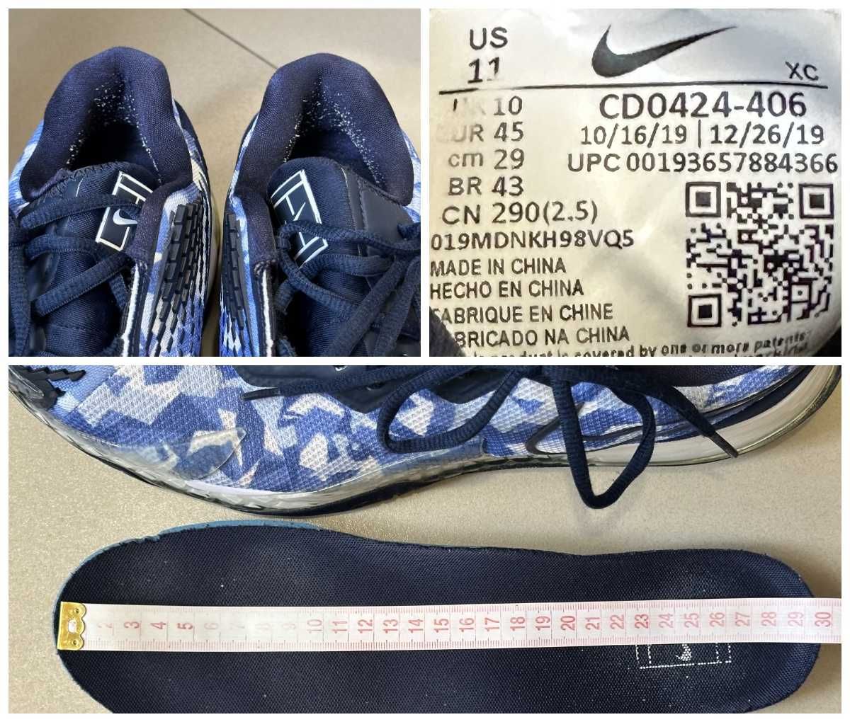 Теннисные кроссовки Nike Air Zoom Vapor Cage 4 р-р EUR-45/44-29 см.