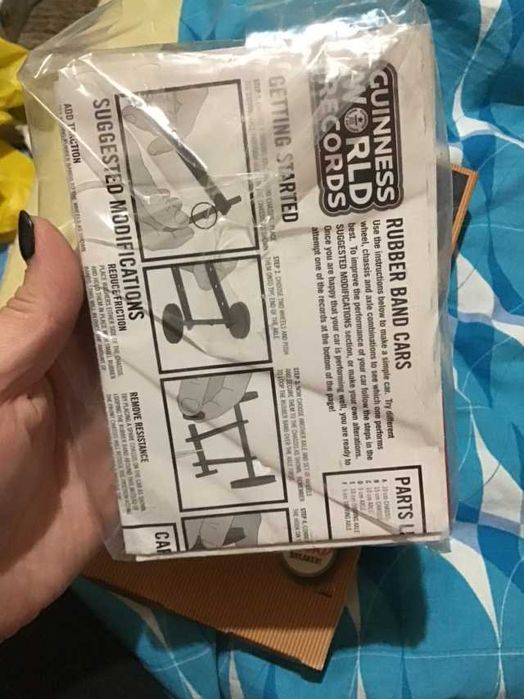 Конструктор guinness world records rubber band cars машина іграшка