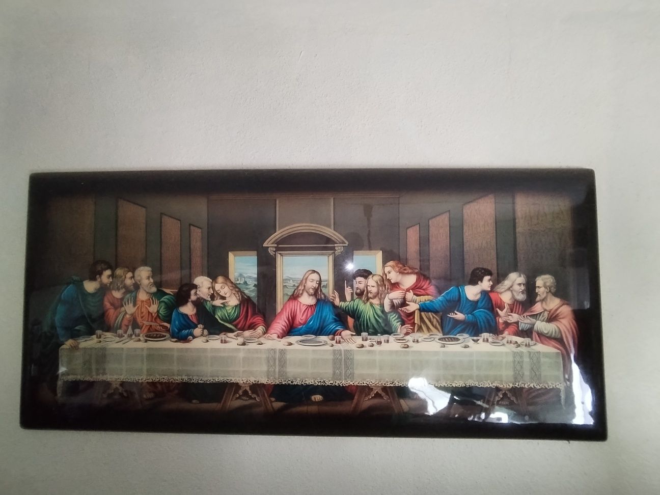 Quadro Antigo: A Ultima Ceia (Poliéster) (50 anos)