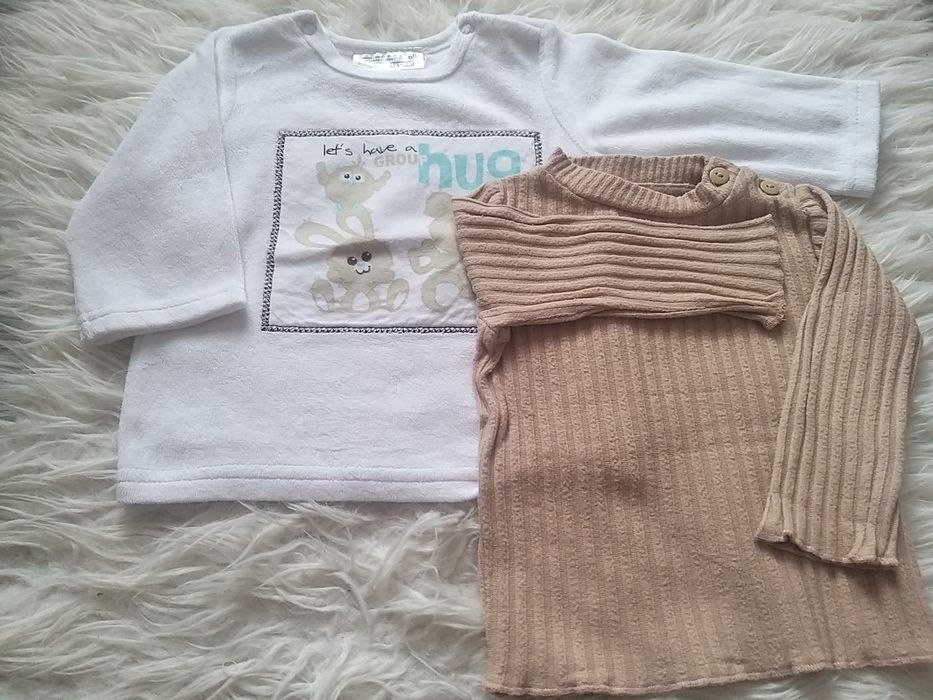 Bluza polarowa/ sweter prążkowany  dziecięce