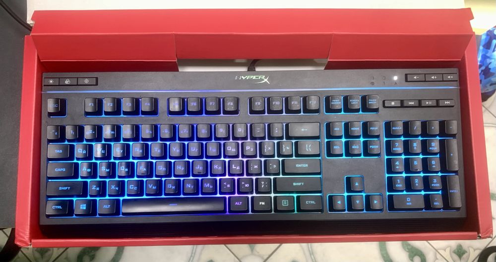 Игровая клавиатура HyperX alloy core rgb