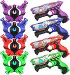 Pistolet laserowy KARABIN laser TAG PAINTBALL 4 MODE 4× kamizelki C302