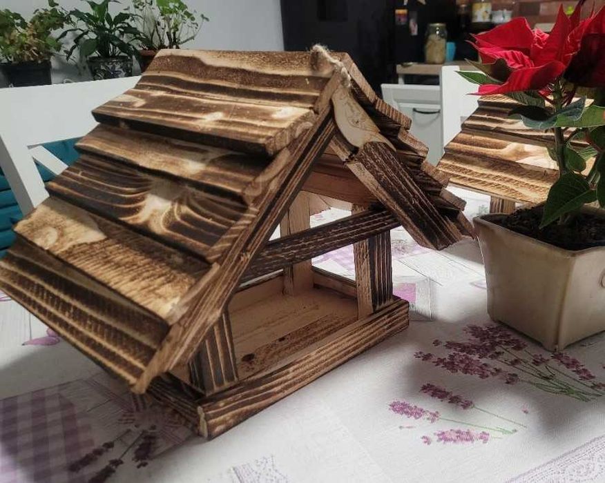 Karmnik dla ptaków budka dekoracja ogród taras dom