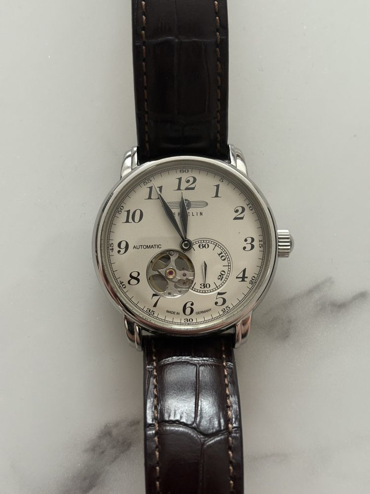 Zeppelin zegarek skeleton automat