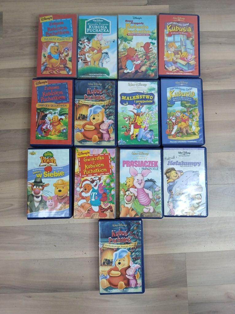 D3 bajki przygody Kubusia Puchatka na VHS