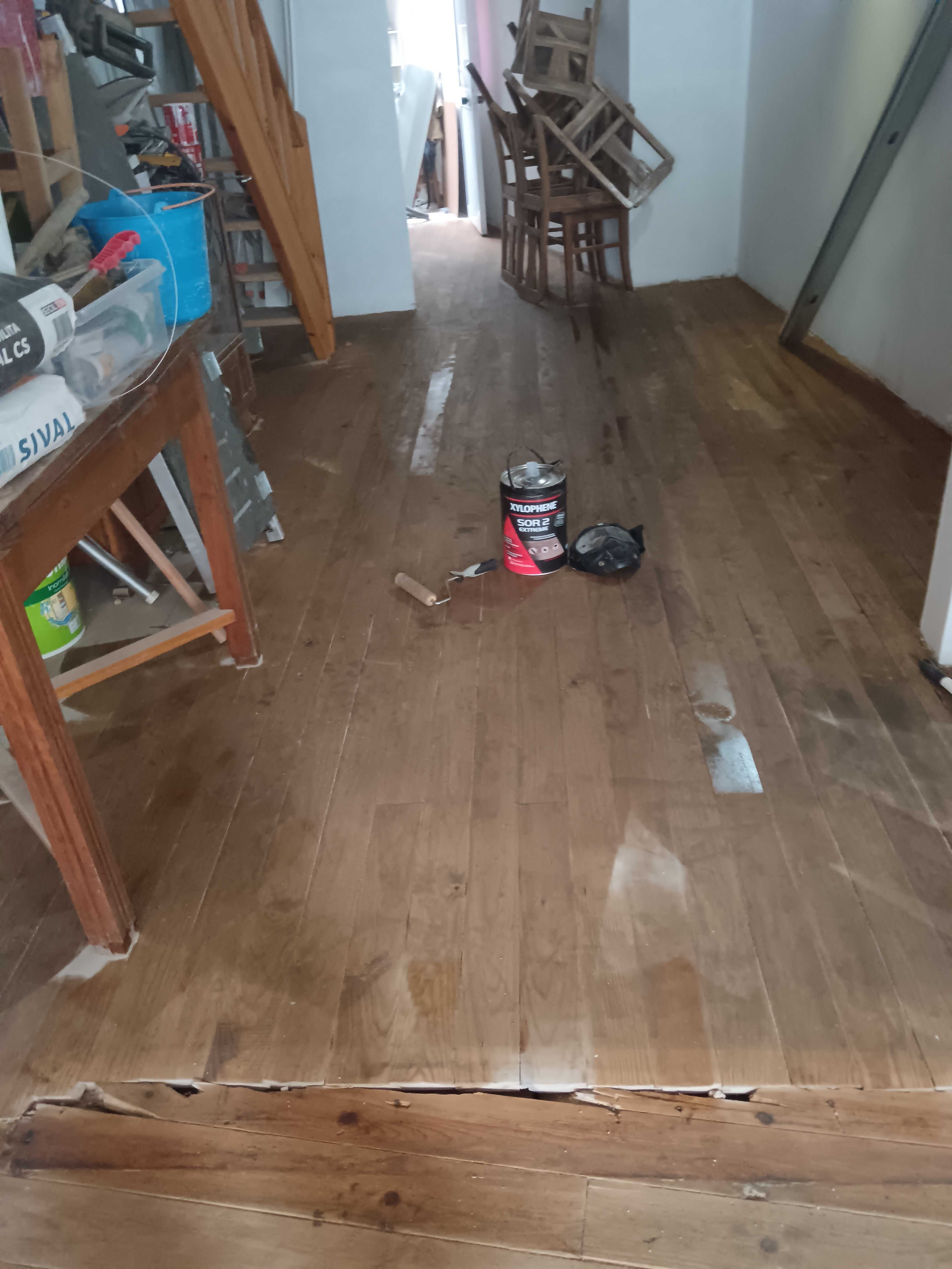 Recuperação de deck e piso de madeira