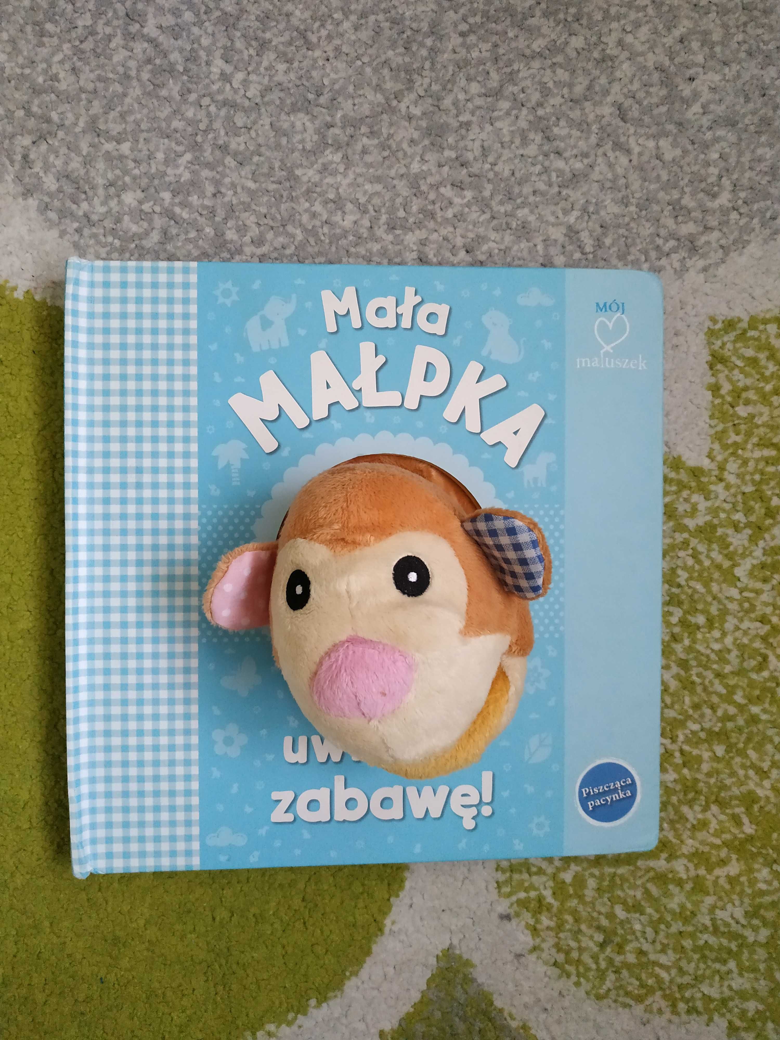 Książka z pacynką małpka piszczy