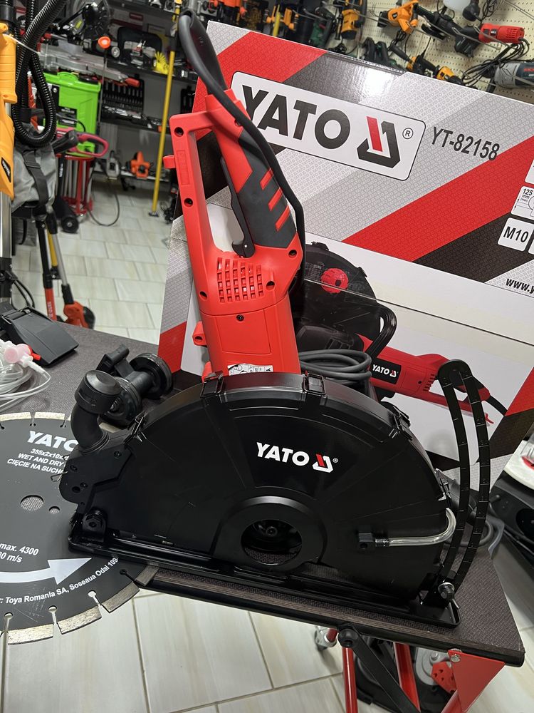 Бетонорез Резак по бетону YATO 355 мм диск 2600 Вт