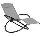Składane krzesło bujane orbitalne 74 x144 x 84,5 cm costway op70773hs