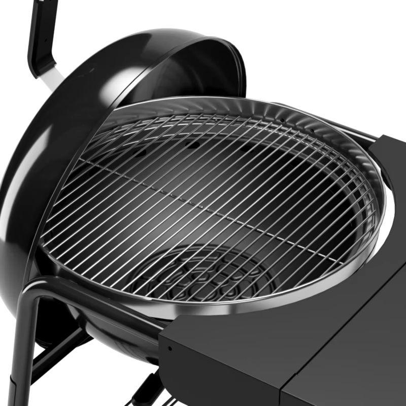 Promocja Grill węglowy okrągły GoodHome Kiowa 57 cm z półką