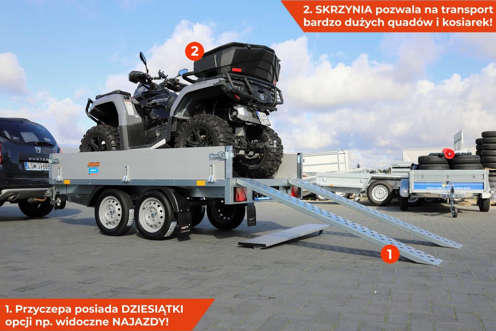 Nowa przyczepka lekka Neptun Nordica N7-263 2 ELITE [GN288] ALUMINIOWA
