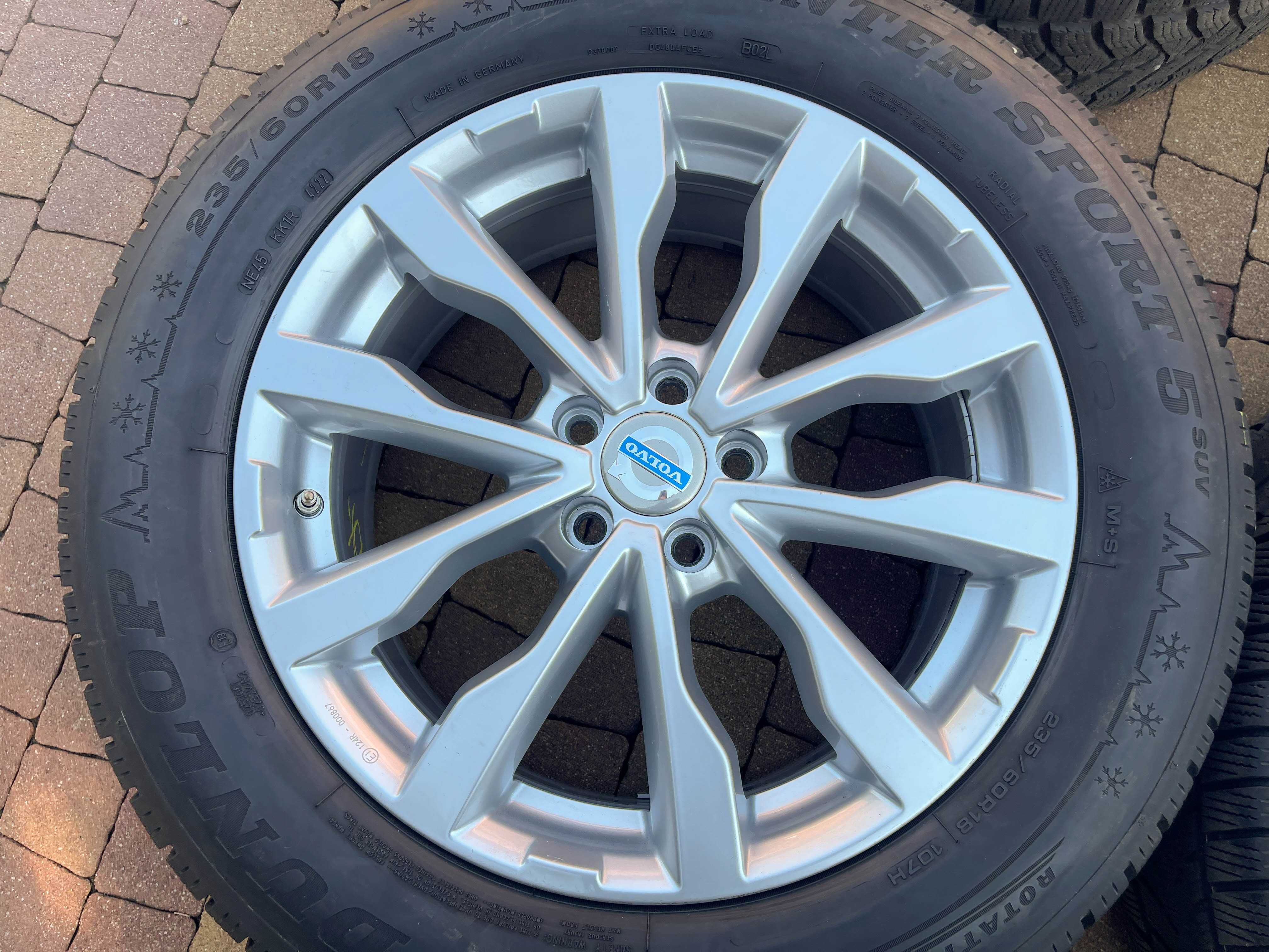 3670. Koła zimowe Volvo V40 V70 S80 5x108 225/45/18 Michelin 2023r