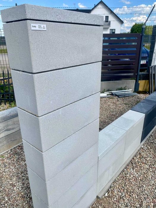 Ogrodzenia modułowe bloczki gładkie Joniec Konekt Styrobud Kost-bet