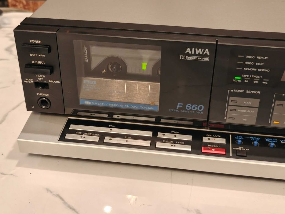 AIWA F660 ! Rzadki deck VINTAGE ! Do serwisu