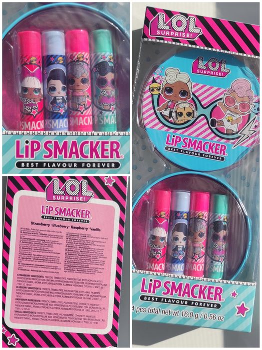 LOL Surprise подарунковий набір бальзамів для губ Lip Smacker бальзам