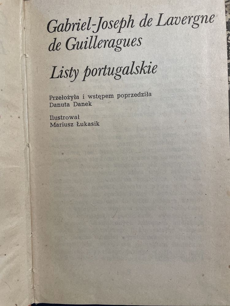 Listy portugalskie Gabriel de Lavergne de Guilleragues