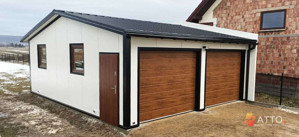 Garaż ocieplony Hala z płyty warstwowej PIR 10  6m/8m 5m/7m zgłoszenie