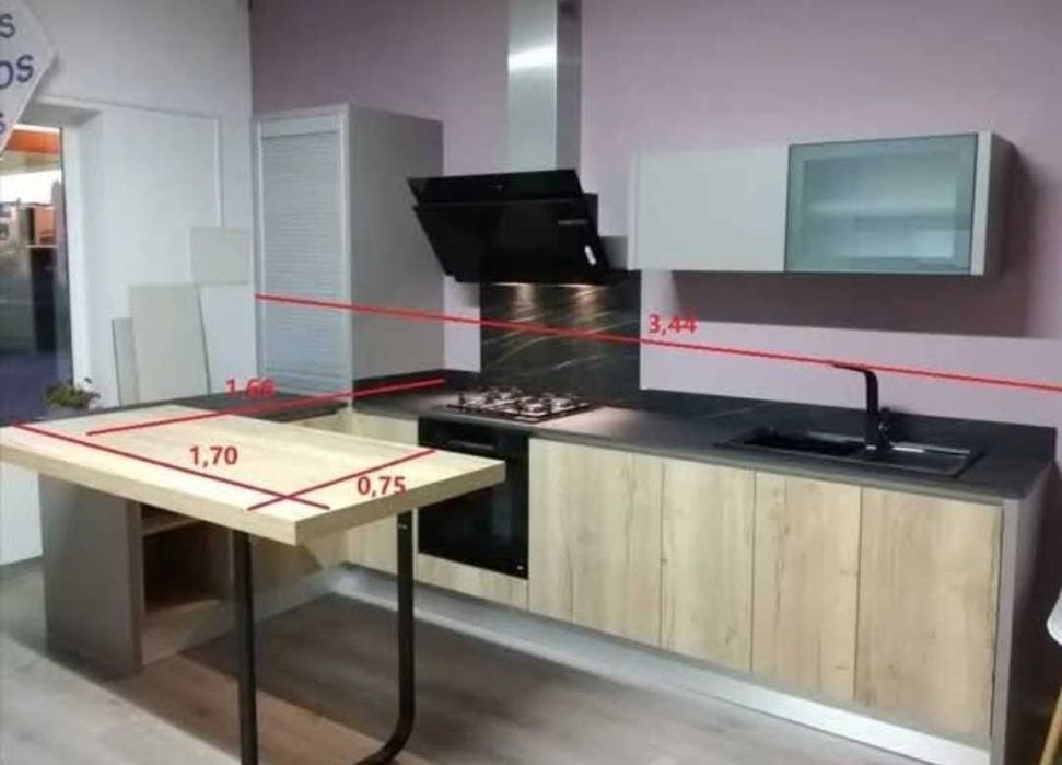 Cozinha NOVA de exposição eletrodomésticos bosh sem transp.N colocação