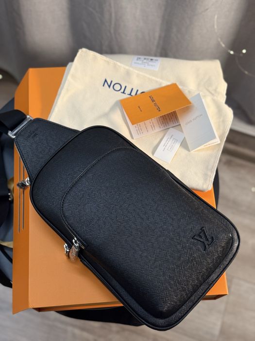 Банануа луи виттон мужская сумка Мужская черная сумка Avenue