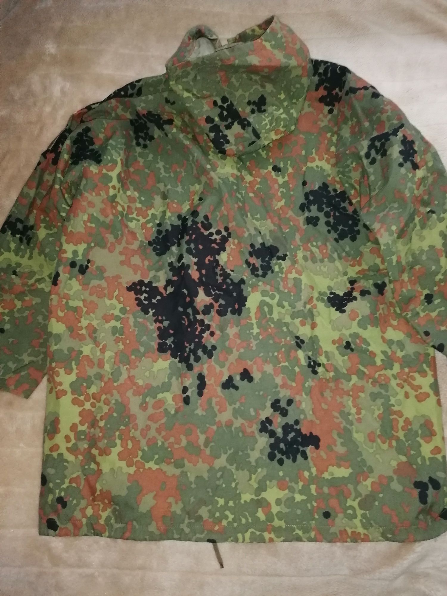 Kurtka przeciwdeszczowa Bundeswery flecktarn męska rozmiar z metki 2XL