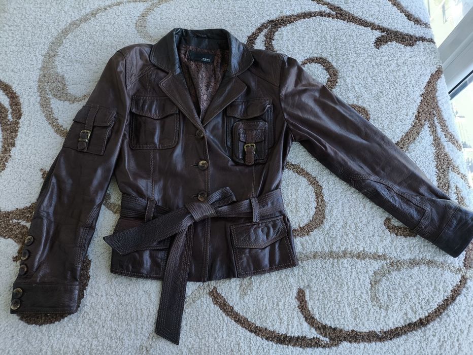 Шкіряна куртка jaris leather & fur.