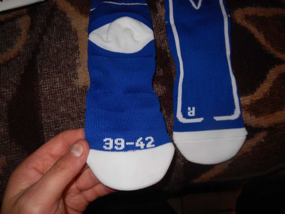 Wyprzedaż->h3145 JAKO getry piłkarskie Lazio, granatowe niebieskie, L