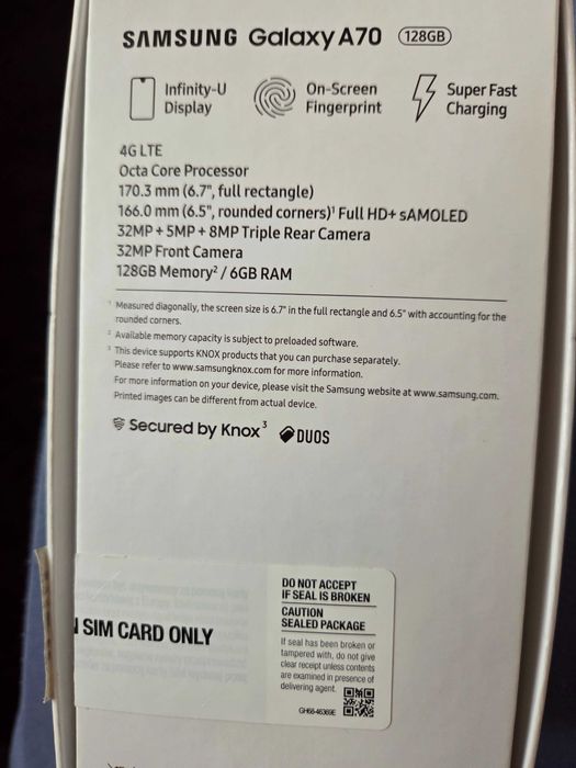 Samsung A70 tęczowy ciemny