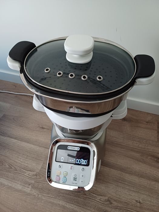 Robo de cozinha Moulinex i-compan com panela de vaporion connect