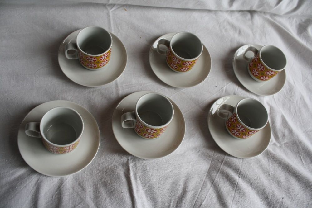 Włoskie Filiżanki Espresso Monopoli Porcellana D'Italia