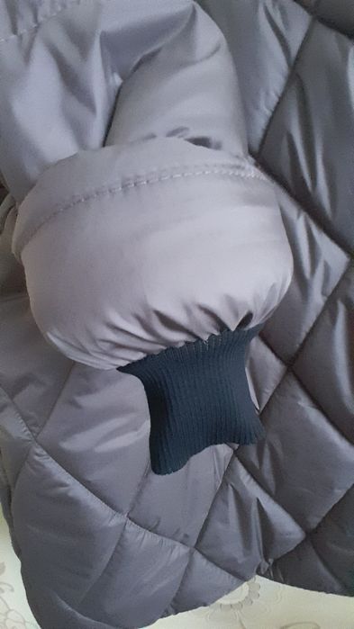 Пуховик, зимова куртка великого  розміру з капюшоном