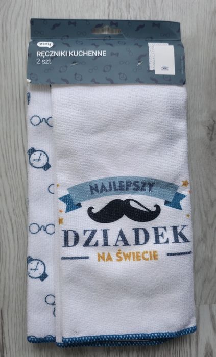 Komplet 2 ręczników na prezent dla Dziadka nowy
