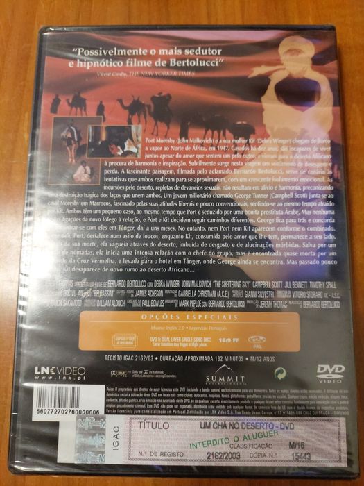 Dvd - Um Chá  No Deserto Novo Selado