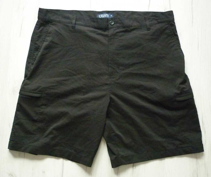 Duże męskie krótkie spodnie CHAPS W40 XXL spodenki bojówki STRETCH USA