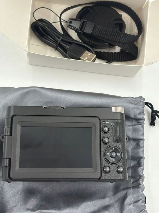 kompaktowy aparat cyfrowy 48 mp z autofokusem 4k ekran 180° 16x zoom