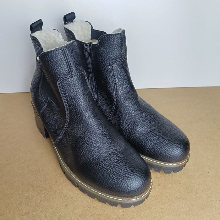 Rieker botki damskie ocieplane r. 41 jak nowe!