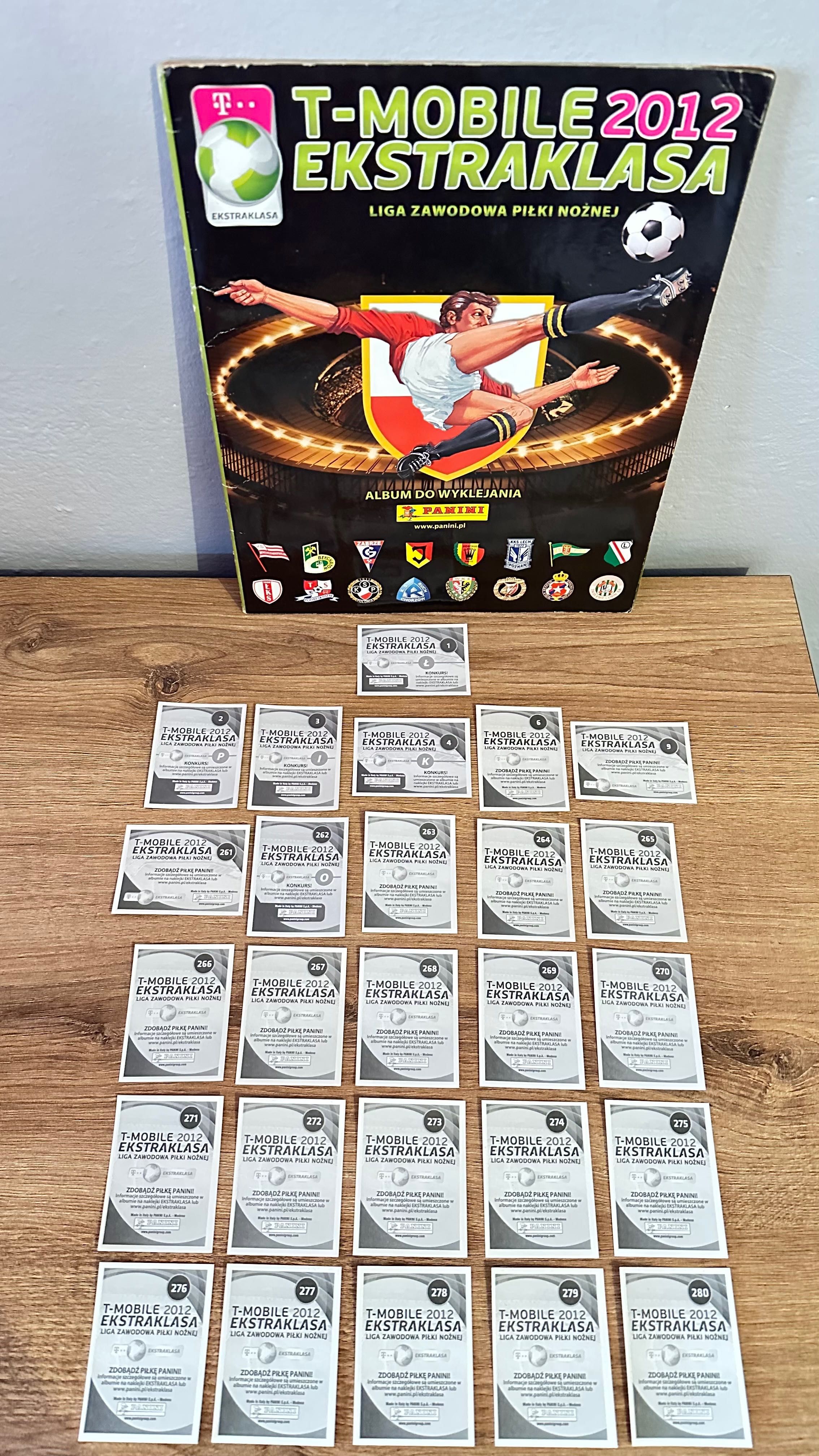 Ekstraklasa 2012 naklejki do wyklejania PANINI drużyna Śląsk Wrocław