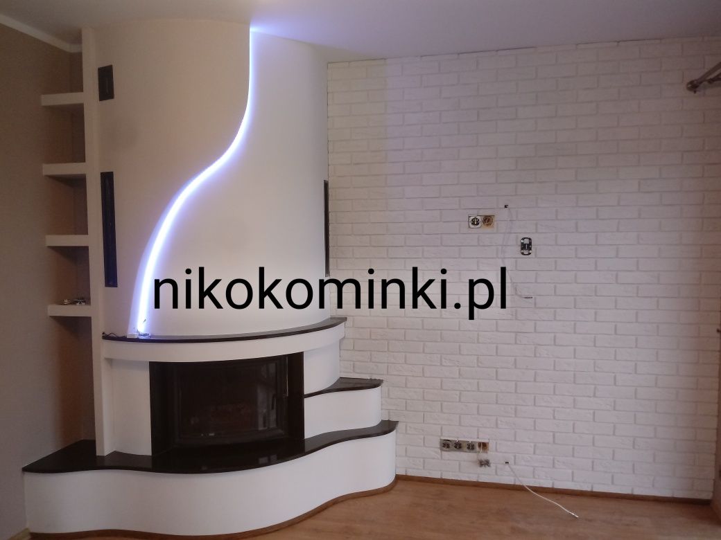 Kominki Kominek Eko z szybą prostą