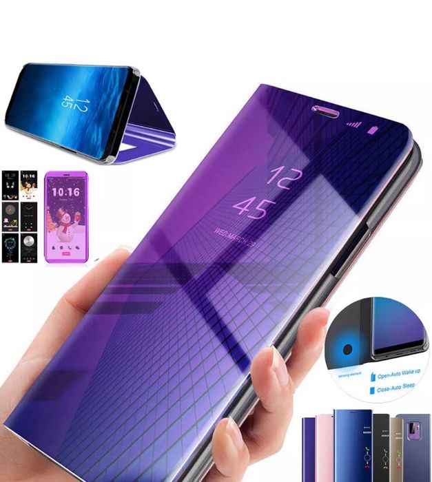Capa Flip Samsung J4 (2018) Azul e Preta