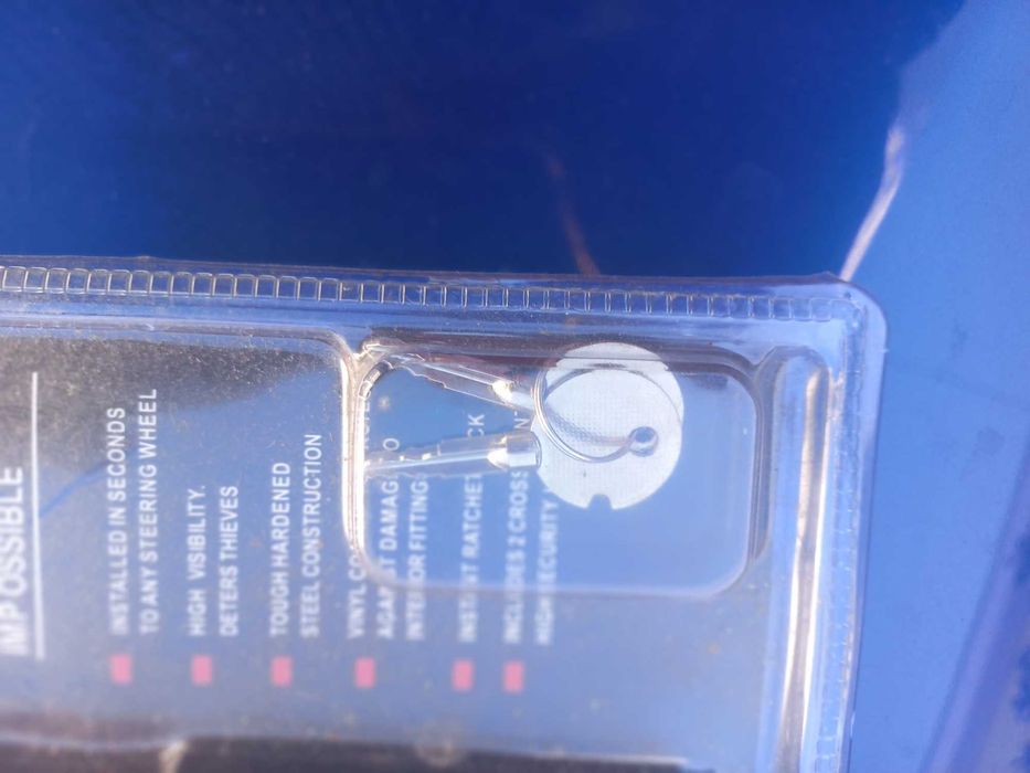 Anti-roubo bloqueador do volante do automóvel.