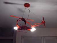Lampa Żyrandol dziecięcy helikopter