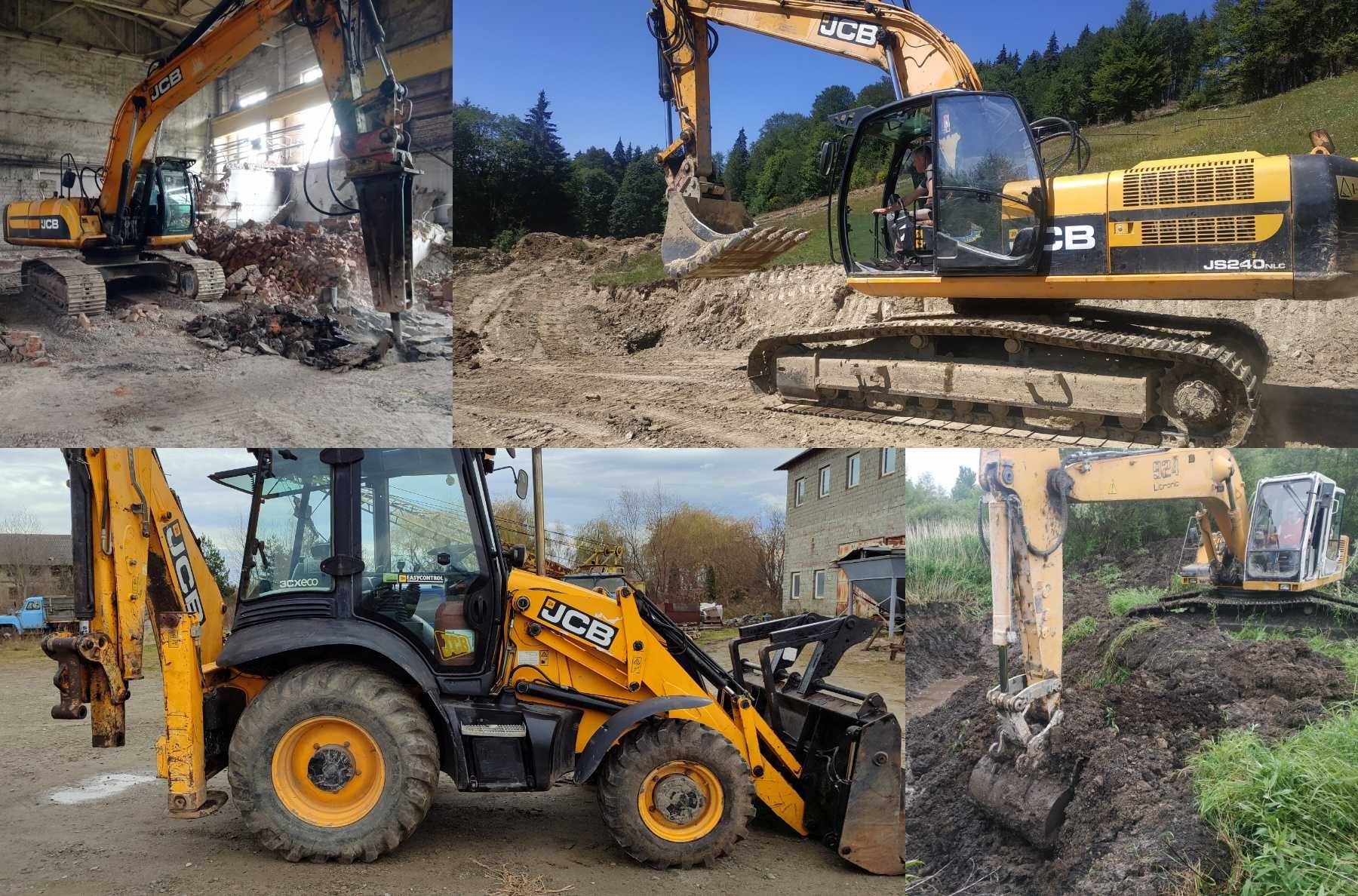 Послуги, оренда екскаватора, екскаватор-навантажувач JCB 3CX,