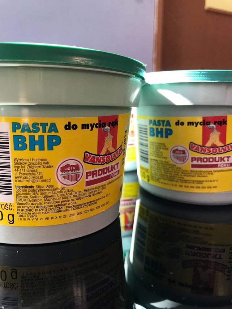 Паста від сильних забруднень Pasta BHP Vansolvik