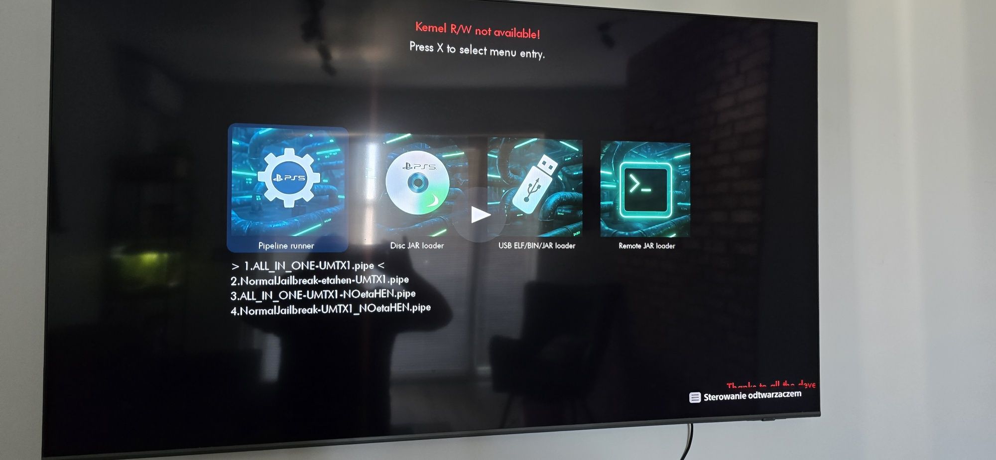 Playstation 5 ps5 jailbreak jarloader 1.00-7.61 bluray