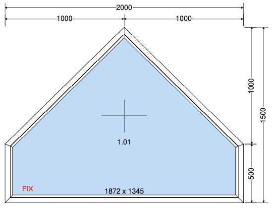 okno szczytowe PCV 2000x1500 witryna wykonamy dowolny kształt