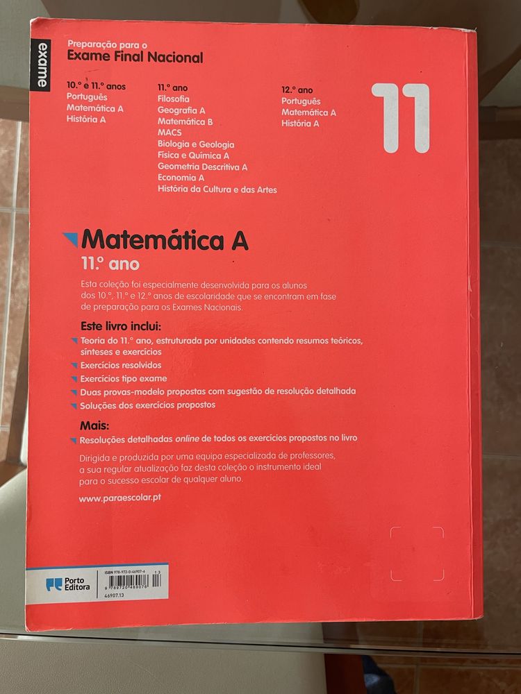 Livro preparação exame matemática A