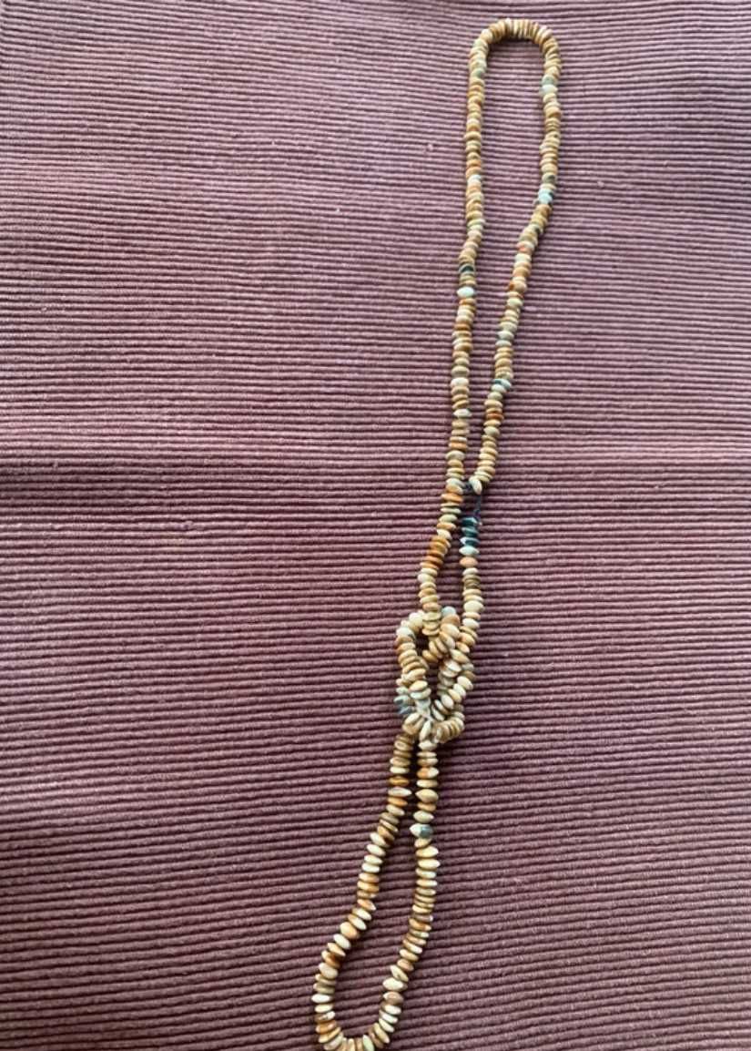 Colar de pedras verde claro Artesanato Índios Pataxós 46 cm
