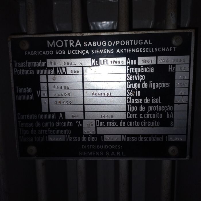 Transformador 100 kva