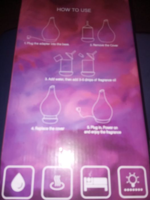 Dyfuzor olejków eterycznych 3D Szklany