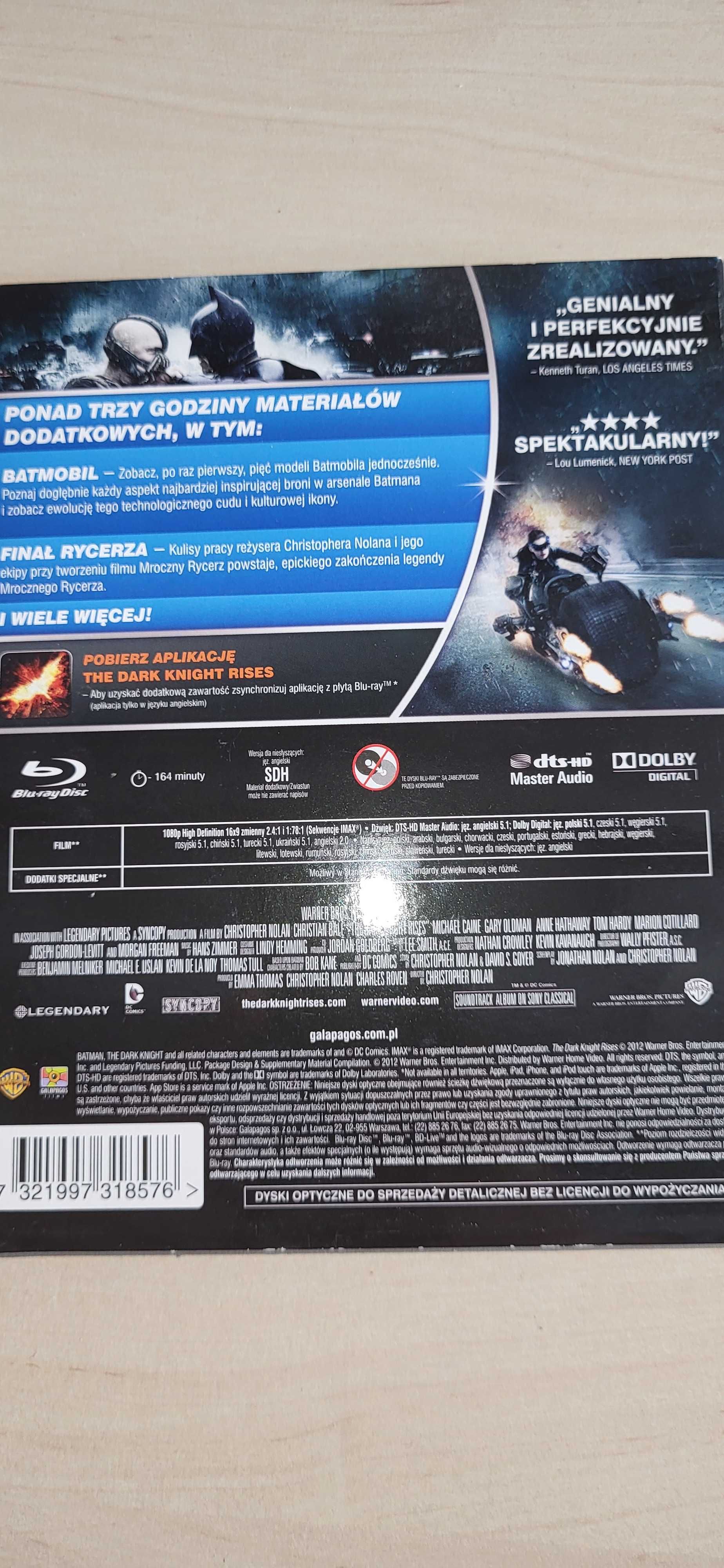 Batman Mroczny rycerz powstaje - edycja specjalna 2 x Blu-Ray.